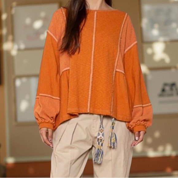 POL Sweater Contrast Pattern
Sweater -Boho Top Large NWT Boutique - Picture 10 of 15